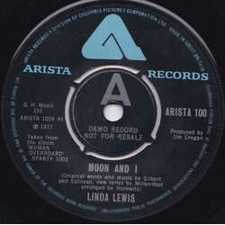 Linda Lewis Moon And I USED VINYL 7INCH SINGLE 45 RPM PROMO