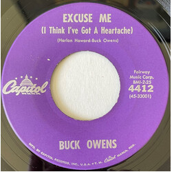 Buck Owens Excuse Me (I Think I've Got A Heartache) USED VINYL 7INCH 45 RPM