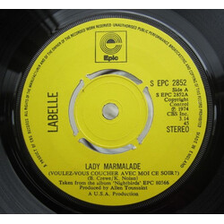 Labelle Lady Marmalade (Voulez-Vous Coucher Avec Moi Ce Soir?) USED VINYL 7INCH 45 RPM SINGLE
