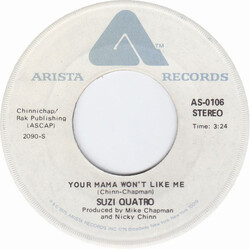 Suzi Quatro Your Mama Won't Like Me USED VINYL 7INCH SINGLE 45 RPM