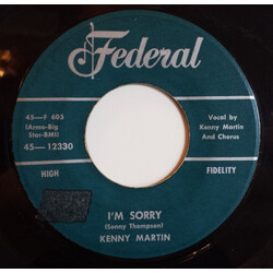 Kenny Martin (3) I'm Sorry / Yum Yum USED VINYL 7INCH 45 RPM SINGLE