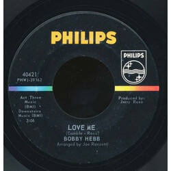 Bobby Hebb Love Me / Crazy Baby USED VINYL 7INCH 45 RPM SINGLE