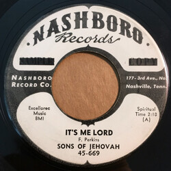 Sons Of Jehovah It's Me Lord USED VINYL 7INCH 45 RPM SINGLE PROMO