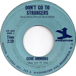 Gene Ammons Don't Go To Strangers / Carbow USED VINYL 7INCH 45 RPM
