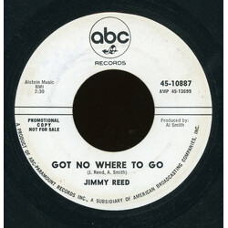Jimmy Reed Got No Where To Go / Two Ways To Skin (A Cat) USED VINYL 7INCH 45 RPM PROMO