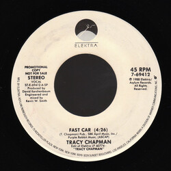Tracy Chapman Fast Car USED VINYL 7INCH SINGLE PROMO