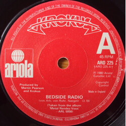 Krokus Bedside Radio USED VINYL 7INCH 45 RPM