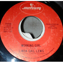 Linda Gail Lewis Working Girl USED VINYL 7INCH 45 RPM