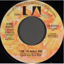 Kenny Rogers Love The World Away Vinyl 7" USED