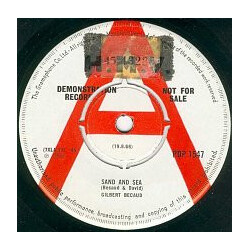 Gilbert Bécaud Sand And Sea USED VINYL 7INCH 45 RPM SINGLE PROMO