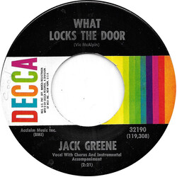 Jack Greene What Locks The Door / Left Over Feelings USED VINYL 7INCH 45 RPM