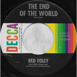 Red Foley The End Of The World / Georgia Town Blues USED VINYL 7INCH 45 RPM