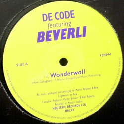 De-Code / Beverley Skeete Wonderwall USED VINYL 12INCH SINGLE