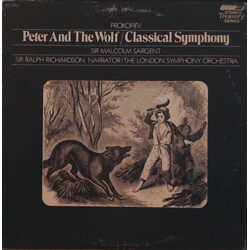Sir Malcolm Sargent / The London Symphony Orchestra / Ralph Richardson (2) Peter And The Wolf / Classical Symphony Vinyl LP USED