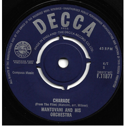 Mantovani And His Orchestra Charade Vinyl 7" USED