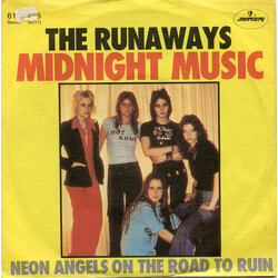 The Runaways Midnight Music USED VINYL 7INCH 45 RPM SINGLE