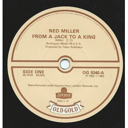 Ned Miller From A Jack To A King / Do What You Do Do Well USED VINYL 7INCH 45 RPM SINGLE REISSUE