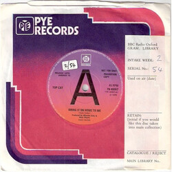 Top Cat (7) Bring It On Home To Me USED VINYL 7INCH 45 RPM SINGLE PROMO