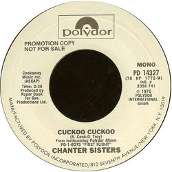 Chanter Sisters Cuckoo Cuckoo USED VINYL 7INCH 45 RPM PROMO STYRENE STEREO MONO