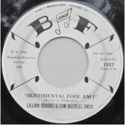 Lillian Brooks / Lew Douglas And His Orchestra Sentimental Fool Am I / Why Dont You Believe Me USED VINYL 7INCH 45 RPM PROMO