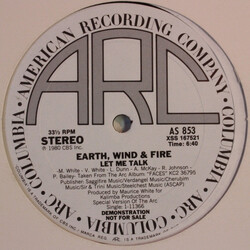 Earth, Wind & Fire Let Me Talk USED VINYL 12INCH 33 S RPM PROMO STEREO