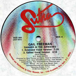 Gail Freeman Danger In The Airwaves VINYL 12" USED