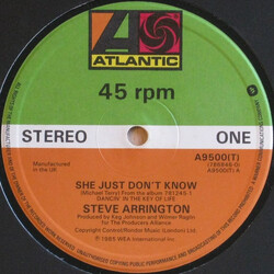 Steve Arrington She Just Don't Know USED VINYL 12INCH 45 RPM STEREO