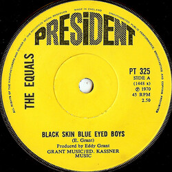 The Equals Black Skin Blue Eyed Boys USED VINYL 7INCH 45 RPM SINGLE