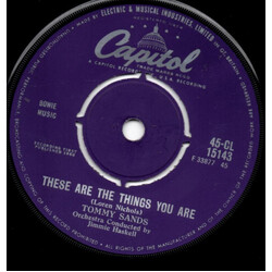 Tommy Sands These Are The Things You Are / The Old Oaken Bucket USED VINYL 7INCH 45 RPM