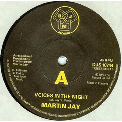 Martin Jay Voices In The Night USED VINYL 7INCH SINGLE 45 RPM
