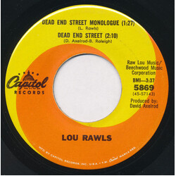 Lou Rawls Dead End Street / Yes It Hurts - Doesn't It USED VINYL 7INCH 45 RPM SINGLE