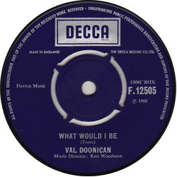 Val Doonican What Would I Be USED VINYL 7INCH 45 RPM SINGLE
