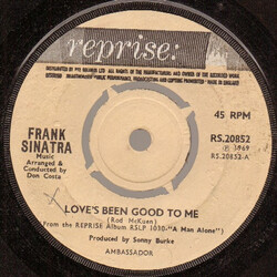 Frank Sinatra Love's Been Good To Me Vinyl 7" USED