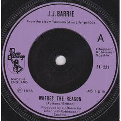 J. J. Barrie Wheres The Reason USED VINYL 7INCH 45 RPM SINGLE