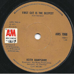 Keith Hampshire First Cut Is The Deepest USED VINYL 7INCH 45 RPM SINGLE
