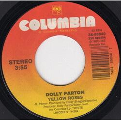 Dolly Parton Yellow Roses USED VINYL 7INCH 45 RPM STEREO
