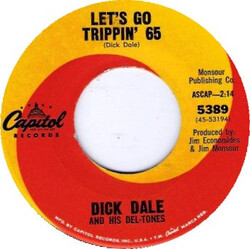 Dick Dale & His Del-Tones Let's Go Trippin' 65 / Watusi Jo USED VINYL 7INCH 45 RPM