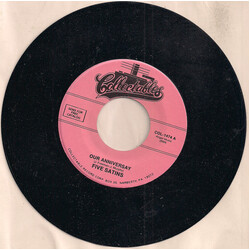 The Five Satins Our Anniversay / Pretty Baby USED VINYL 7INCH 45 RPM SINGLE REISSUE