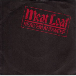 Meat Loaf Read 'Em And Weep Vinyl 7" USED