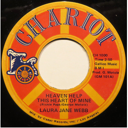 Laura Jane Webb Heaven Help This Heart Of Mine Vinyl 7" USED