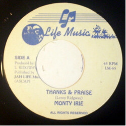 Monte Irie Thanks & Praise USED VINYL 7INCH 45 RPM SINGLE