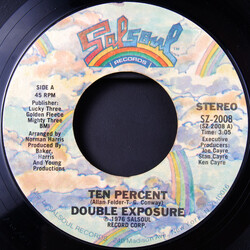 Double Exposure Ten Percent USED VINYL 7INCH 45 RPM SINGLE STYRENE STEREO