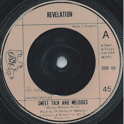 Revelation (2) Sweet Talk And Melodies USED VINYL 7INCH SINGLE 45 RPM