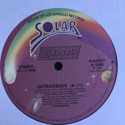 Lakeside Outrageous USED VINYL 12INCH 33 S RPM