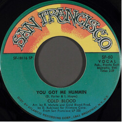 Cold Blood You Got Me Hummin / If You Will VINYL 7" USED