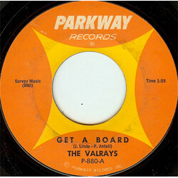 The Valrays Get A Board USED VINYL 7INCH 45 RPM STYRENE