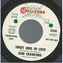 Don Crawford (3) Sweet Bird Of Love USED VINYL 7INCH 45 RPM PROMO STYRENE