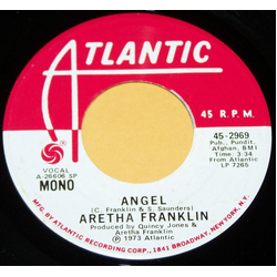 Aretha Franklin Angel Vinyl 7" USED