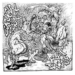 Crucial Cause / Rat Damage Vs. USED VINYL 7INCH