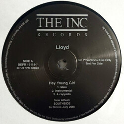 Lloyd Hey Young Girl / Southside (Remix) USED VINYL 12INCH PROMO